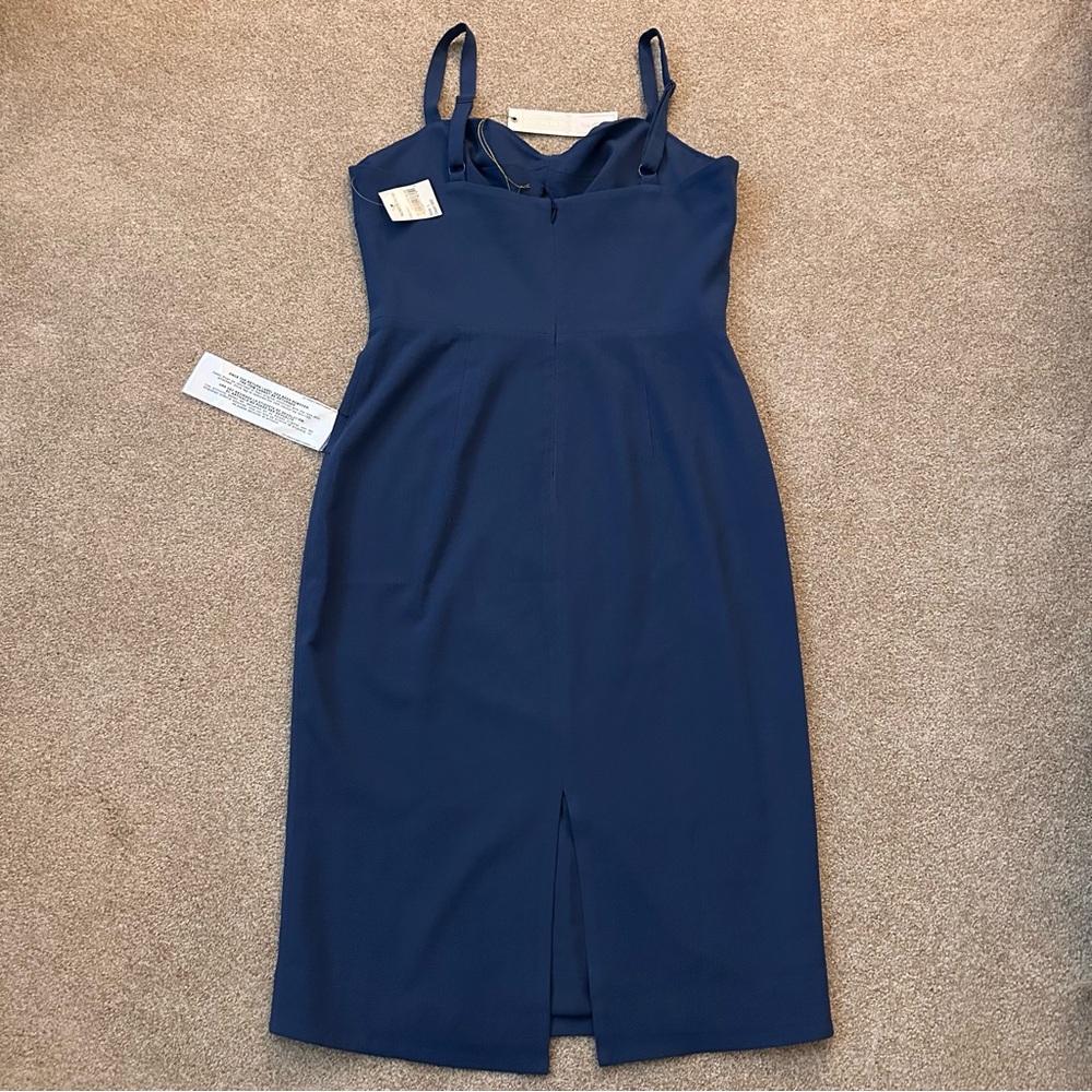 NWT Dress The Population Eve Twist Front Sweetheart Sheath Dress Size Large - Picture 6 of 8